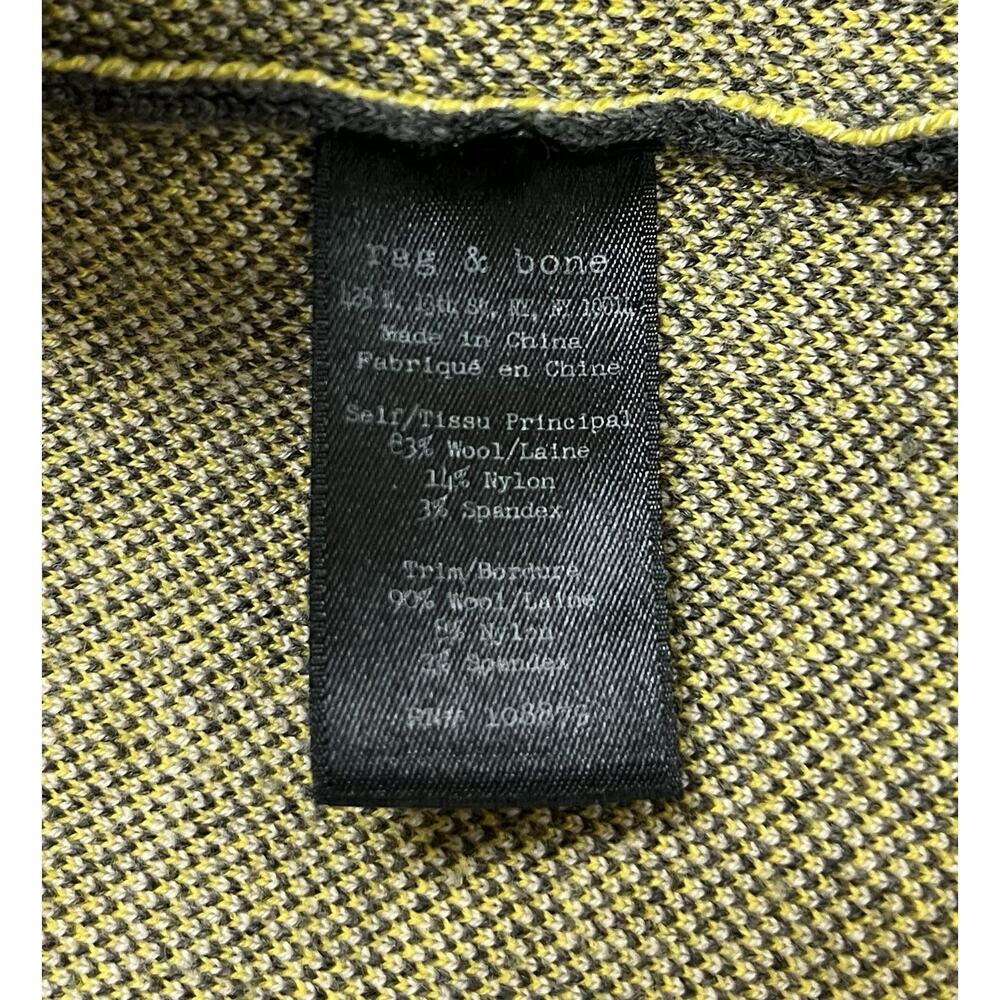 Rag & Bone Wool Blend Geometric Colorblock Abstract Sweater Modern Knit Sz Small - Picture 7 of 7